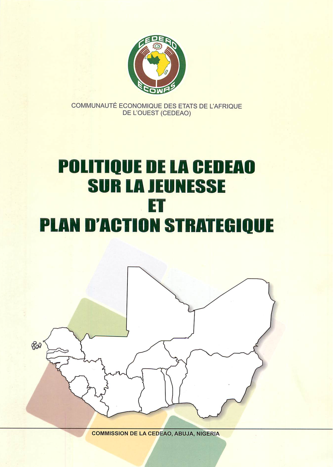POLITIQUE DE LA CEDEAO SUR LA JEUNESSE ET PLAN D'ACTION STRATEGIQUE